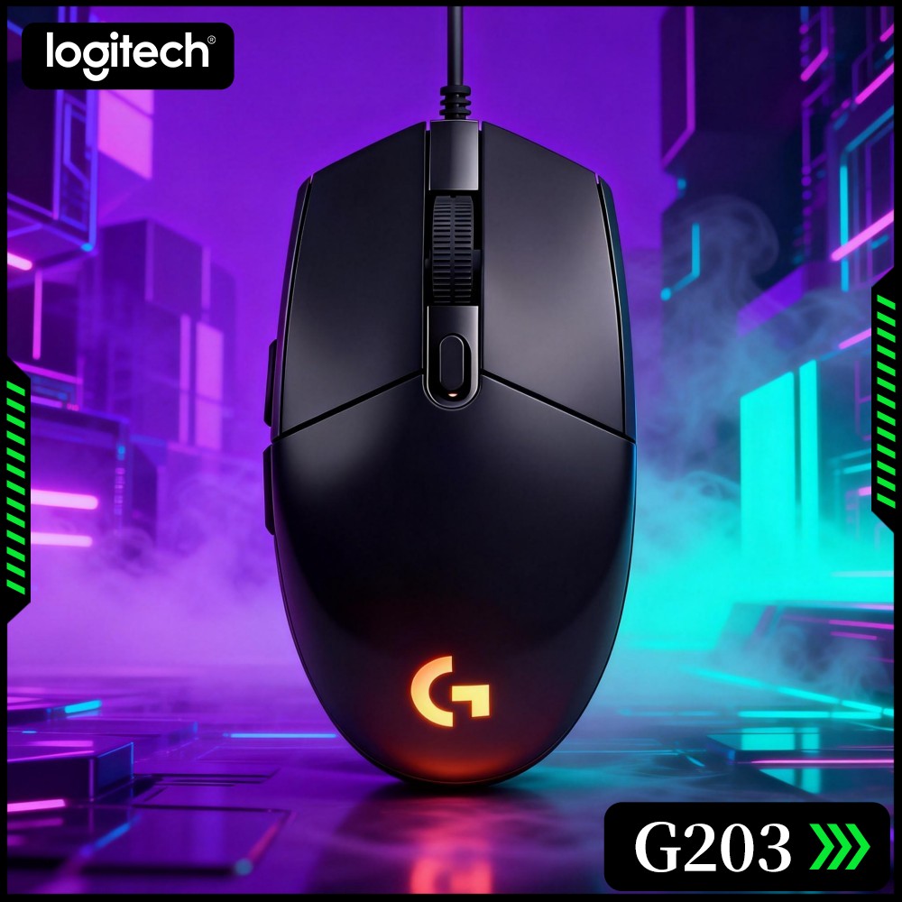 Logitech Mouse G203 - Logitech G203 Kablolu Oyun Mouse'u Çok