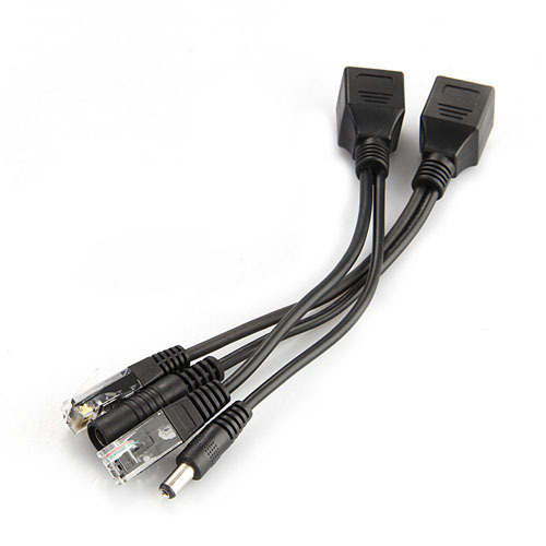 Power Over Ethernet - POE Adaptör Kablosu RJ45 Enjektör Splitter