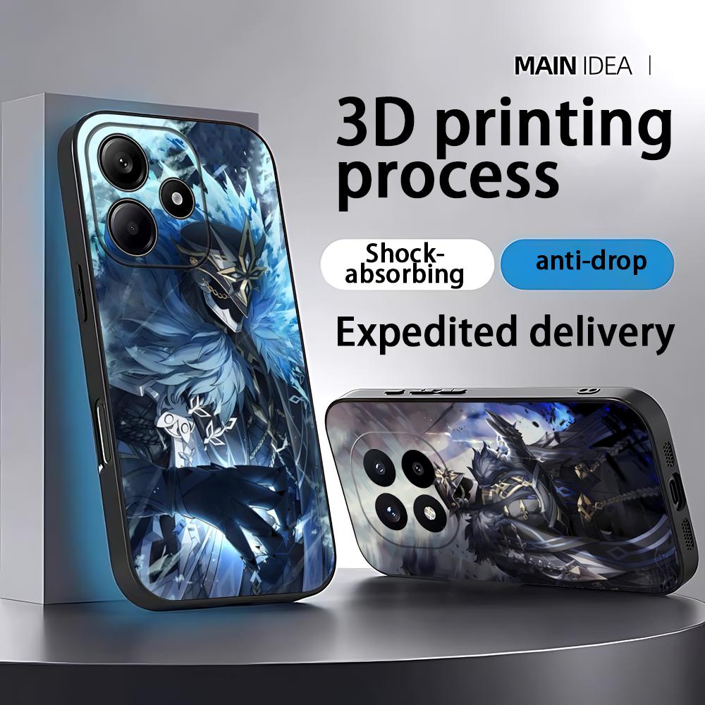 Receipt Printer Thermal - Genshin Impact Capitano telefon kılıfı Xiaomi