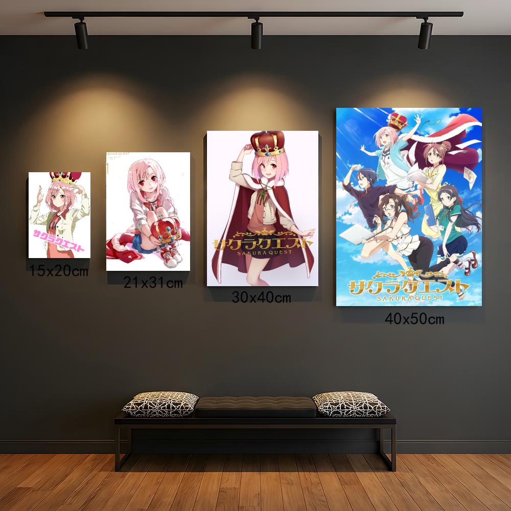 Anime S-Sakura Quest-T Poster, - Office Quest incelemesi ve fiyatı