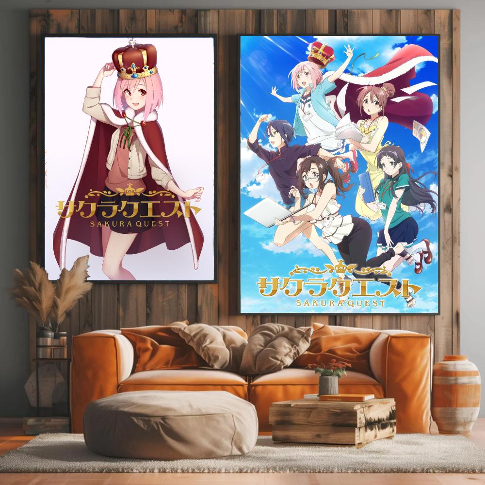 Anime S-Sakura Quest-T Poster, - Office Quest incelemesi ve fiyatı