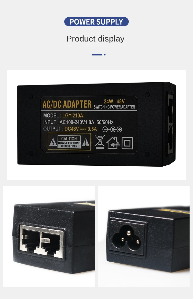 POE Gigabit Güç 48V0.5A/24V 1A - Power Over Ethernet incelemesi ve fiyatı