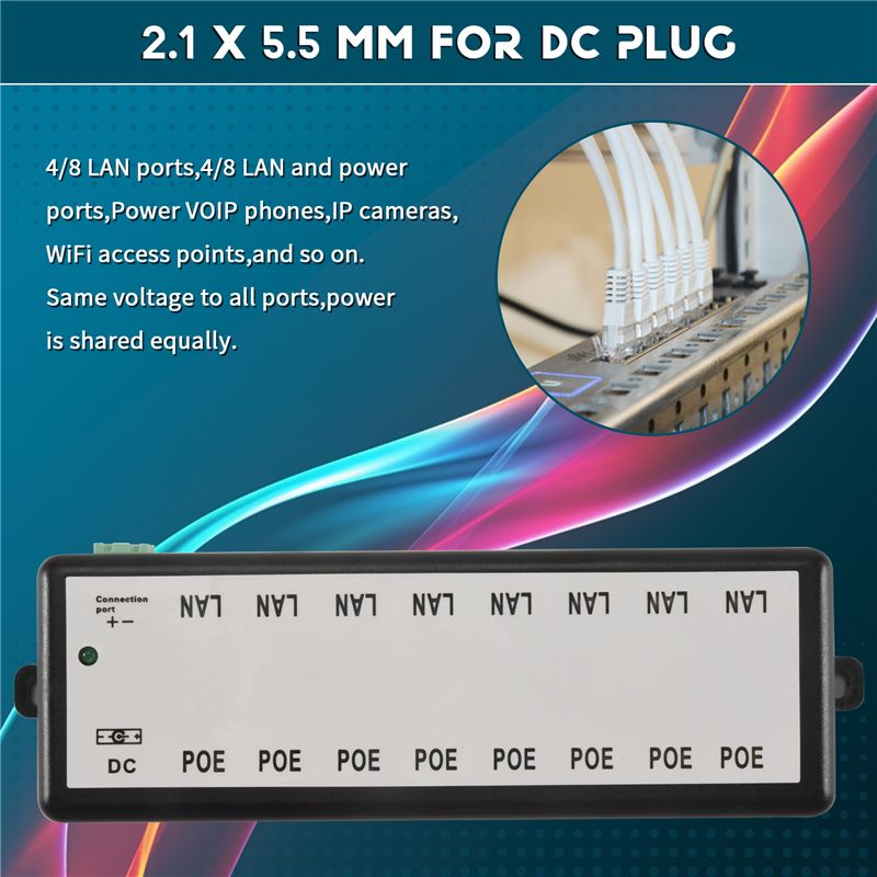PHILE-8 Bağlantı Noktalı Poe E - Power Over Ethernet incelemesi ve fiyatı